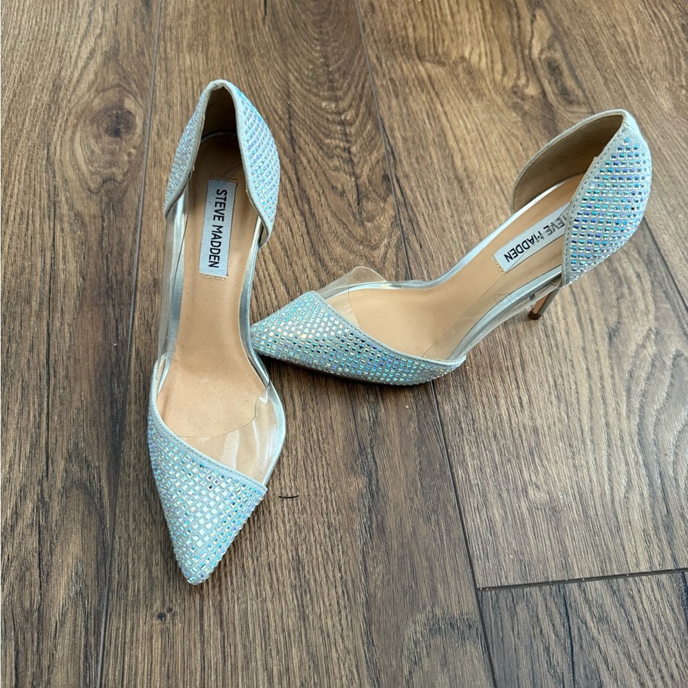 Steve Madden Blue Sparkly Heels for Special Occasions